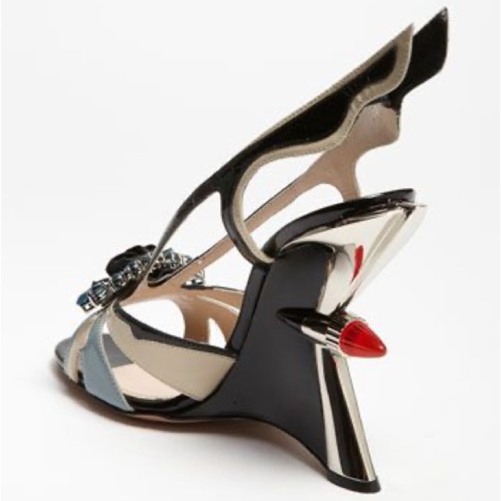 Like new Prada Cadillac Rod Heels Hot Rod Flame 37 - Picture 17 of 17